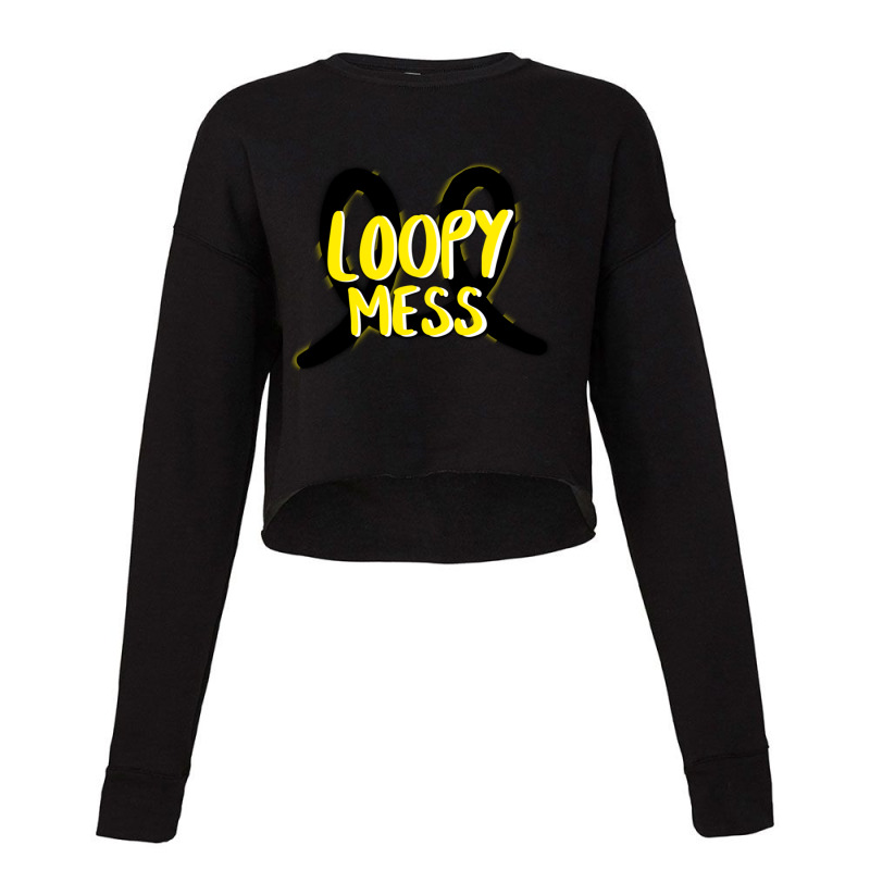 Loopy Mess - Smiler Cropped Sweater by PEGGYBROWNEE | Artistshot