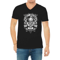 Trusty Shellback Skull And Swords Equator Crossing Naval Art V-neck Tee | Artistshot