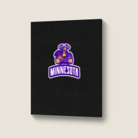 American Football Minnesota Design Portrait Canvas Print | Artistshot