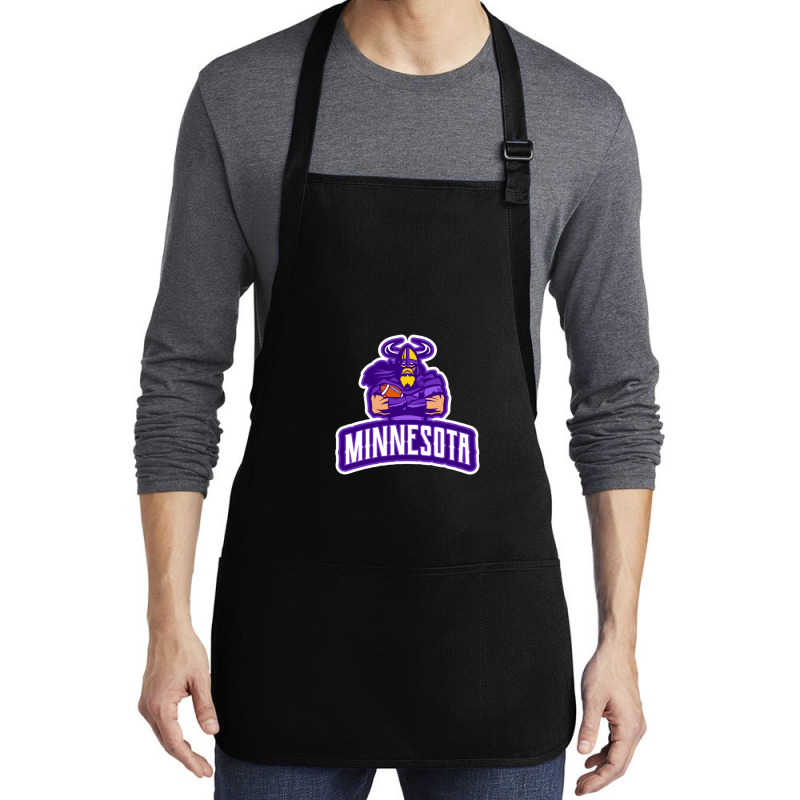 American Football Minnesota Design Medium-length Apron | Artistshot