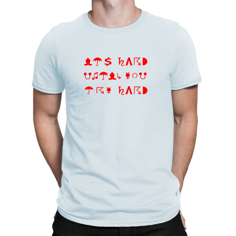 Try Hard Puzzle Text T-shirt | Artistshot