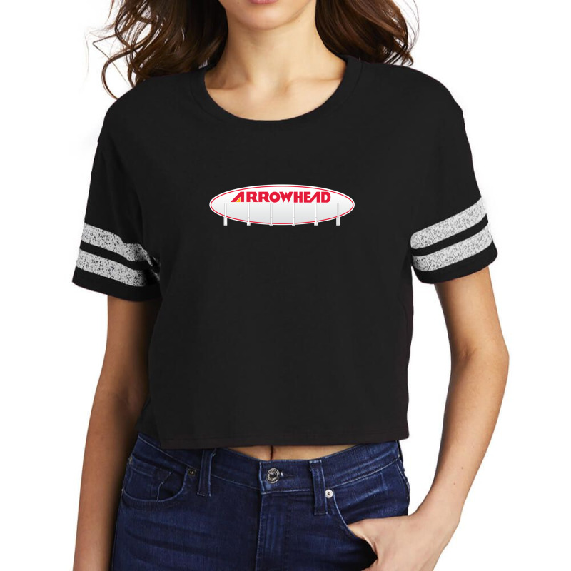 Arrowhead Stadium Scoreboard Scorecard Crop Tee by MilletteHawks | Artistshot