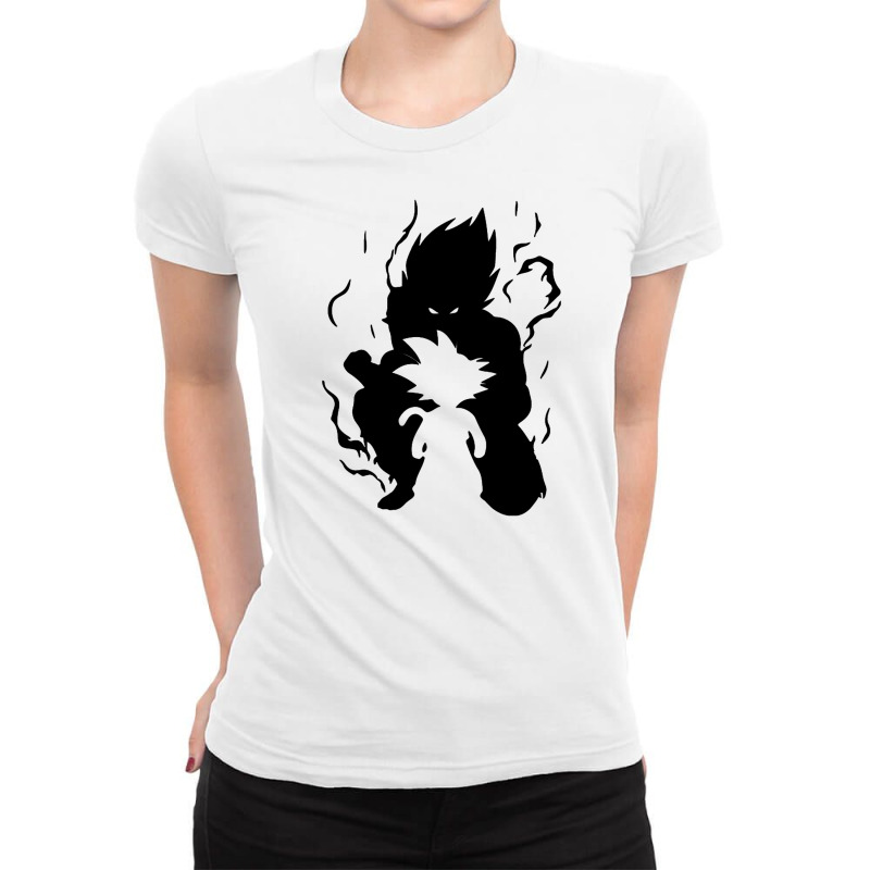 Goku And Son Goku Super Saiyan Ladies Fitted T-Shirt by yulidarina | Artistshot