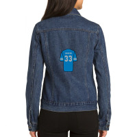 Kerryon Johnson Jersey Ladies Denim Jacket | Artistshot