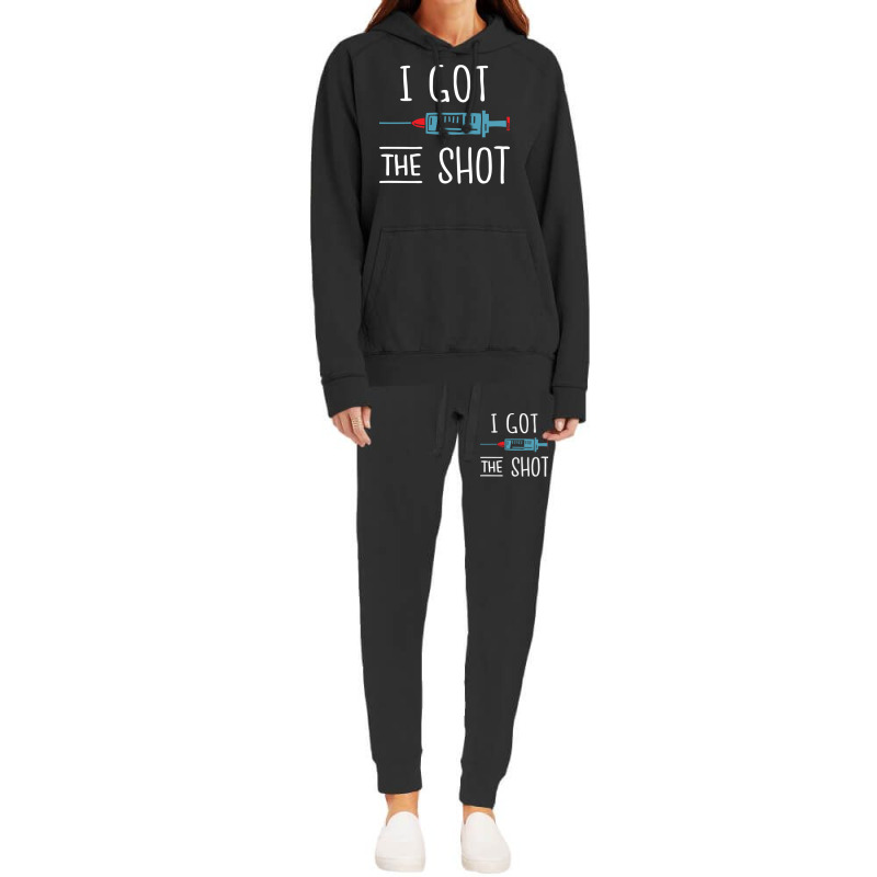 I Got The Shot V Vaccinated 2020 2021 Pro Vaccine Hoodie & Jogger set by ArlenMadera | Artistshot