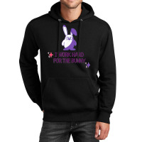 Bunny Memes Cute Kawaii Art I Work Hard For The Purple Bunny Unisex Hoodie | Artistshot