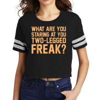 Two Legged Freak Funny Amputee Prosthetic Surgery Graphic Scorecard Crop Tee | Artistshot