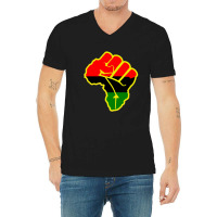 Frican Map  Black History V-neck Tee | Artistshot