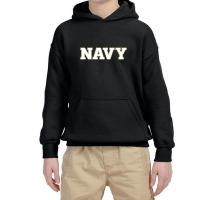 U.s Naval Academy Midshipmen Wordmark Youth Hoodie | Artistshot