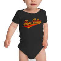 Napa, Valley California Flag Sports Baseball Baby Bodysuit | Artistshot