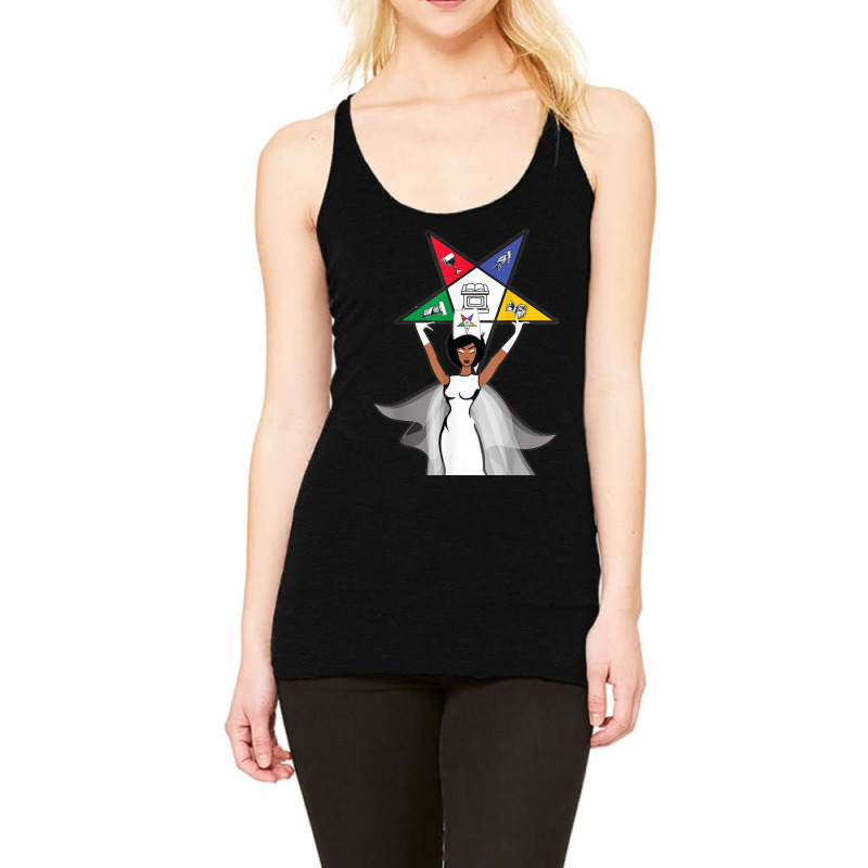 Order Of The Eastern Star Oes Diva Fatal Sistar Of Color Racerback Tank by LucianaFoster | Artistshot