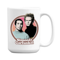 Simon Amp Garfunkel Original Retro Fan Art Design 15 Oz Coffee Mug | Artistshot