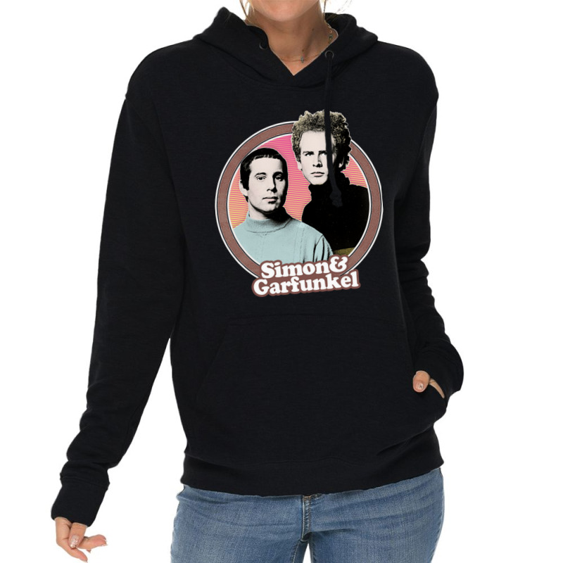 Simon Amp Garfunkel Original Retro Fan Art Design Lightweight Hoodie | Artistshot