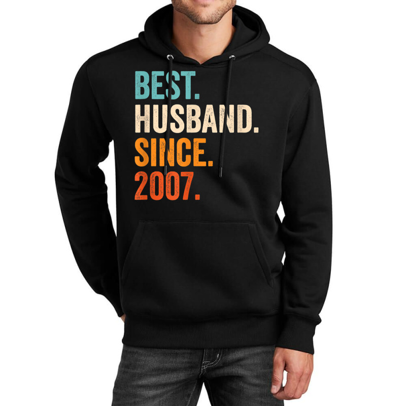 Mens Best Husband Since 2007 15th Wedding Anniversary 15 Years Unisex Hoodie | Artistshot