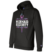 Mermaid Security Tees Mens Boys Swimmer Dad Merdad Trident Champion Hoodie | Artistshot