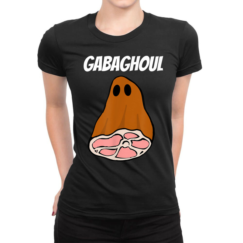 New Jersey Slang Halloween Dry Cured Meat Gabaghoul Gabagool T Shirt Ladies Fitted T-Shirt by tamkyfashions | Artistshot