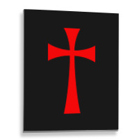 Long Cross - Knights Templar - Holy Grail - The Crusades Metal Print Vertical | Artistshot