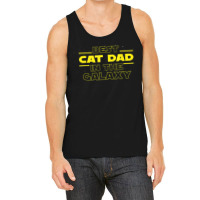 Mens Cat Lover Gifts Best Cat Dad In The Galaxy Best Cat Dad Ever Tank Top | Artistshot