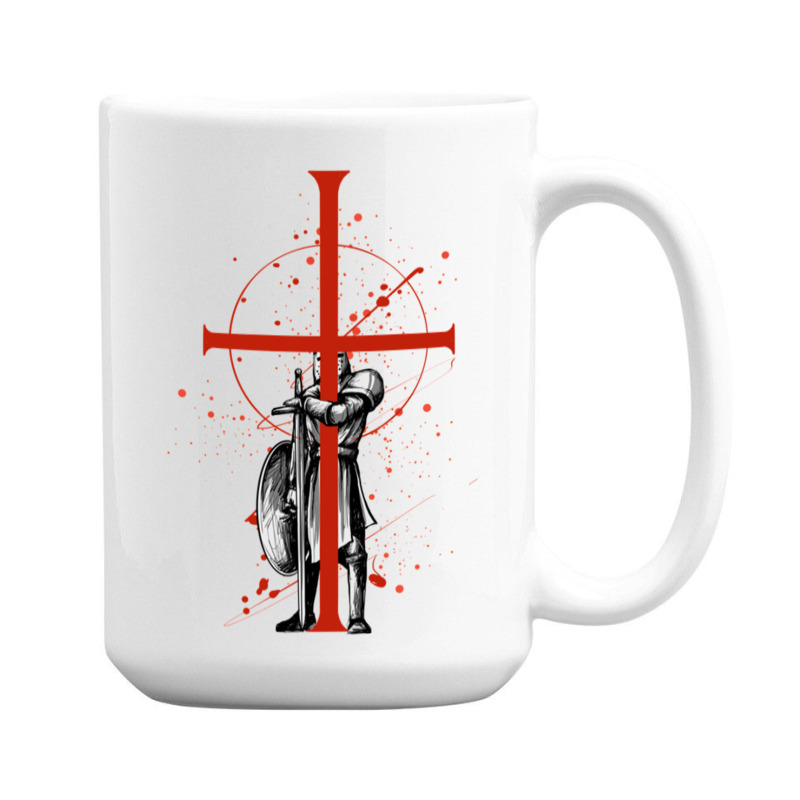 Templar Knight Crusader Templar Knights 15 Oz Coffee Mug | Artistshot