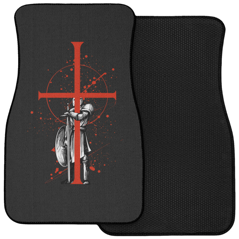 Templar Knight Crusader Templar Knights Front Car Mat | Artistshot