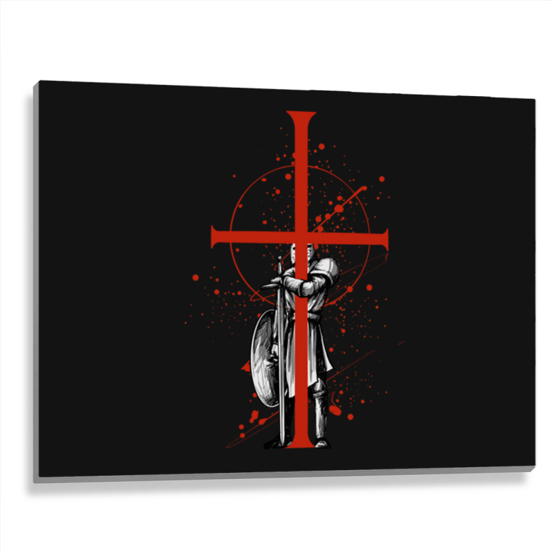 Templar Knight Crusader Templar Knights Metal Print Horizontal | Artistshot