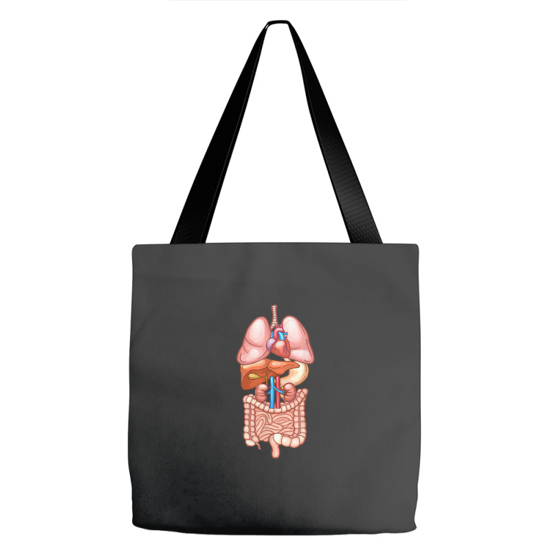 Halloween T Shirt Internal Organ Diagram Anatomy Tote Bags | Artistshot