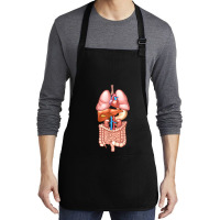 Halloween T Shirt Internal Organ Diagram Anatomy Medium-length Apron | Artistshot