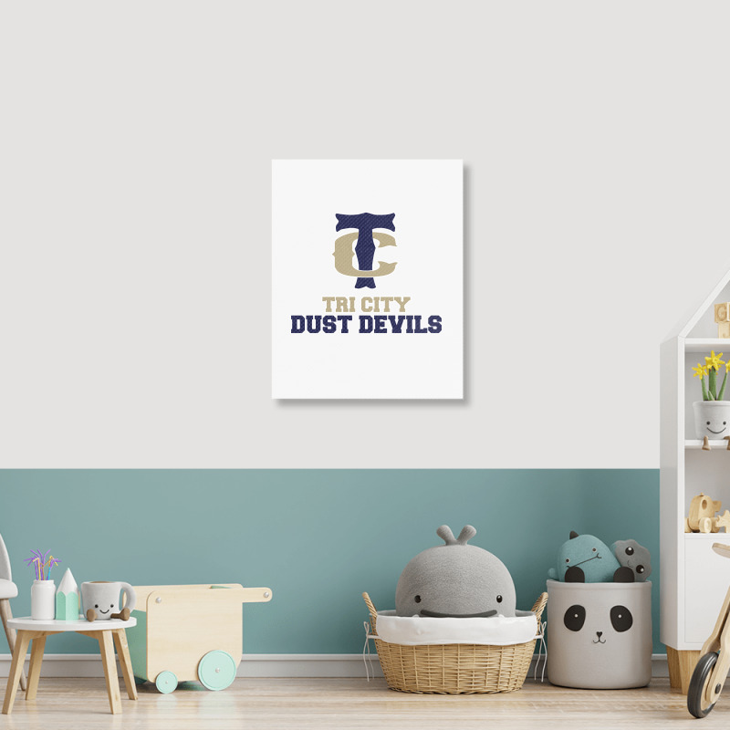 Tri City Dust Devils Portrait Canvas Print | Artistshot