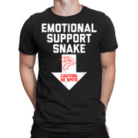 Mens Crude Humor Inappropriate Emotional Support Snake Halloween T-shirt | Artistshot