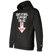 Mens Crude Humor Inappropriate Emotional Support Snake Halloween Champion Hoodie | Artistshot