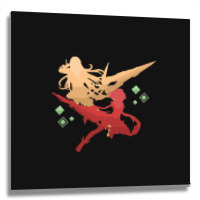 Xenoblade Pyra And Mythra Metal Print Square | Artistshot