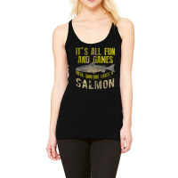 Funny Salmon Fishing Freshwater Saltwater Fish Angler Racerback Tank | Artistshot