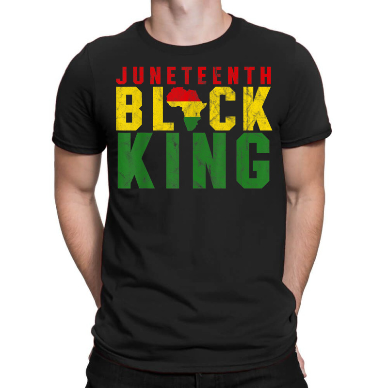 Men's Juneteenth Black King Emancipation Day Melanin Pride T-shirt | Artistshot