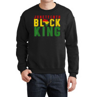 Men's Juneteenth Black King Emancipation Day Melanin Pride Crewneck Sweatshirt | Artistshot