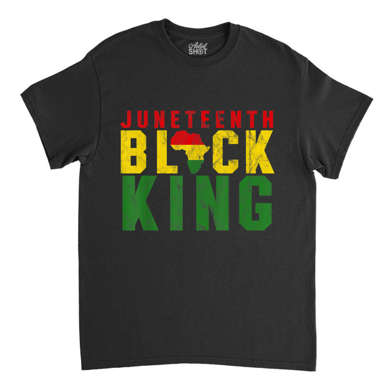 Men's Juneteenth Black King Emancipation Day Melanin Pride Classic T-shirt | Artistshot