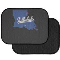 Tallulah Louisiana La Map Rear Car Mat | Artistshot