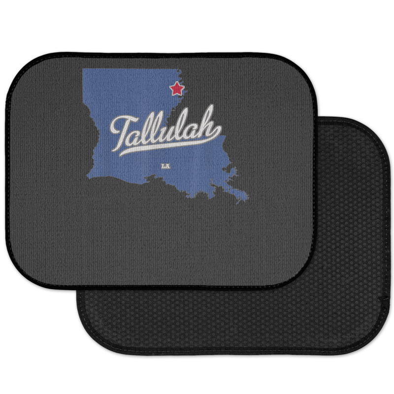 Tallulah Louisiana La Map Rear Car Mat | Artistshot