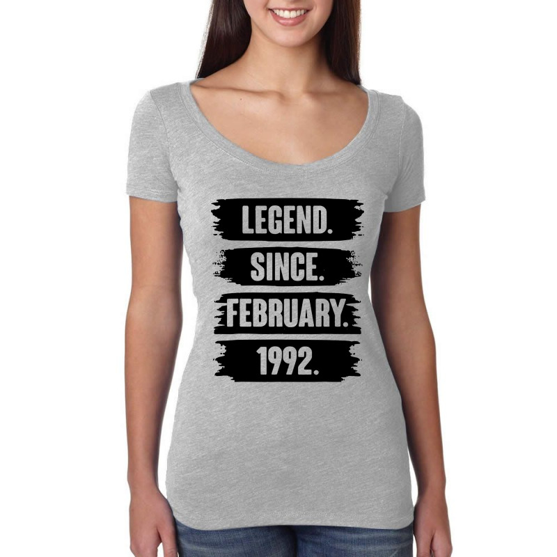 Legend Since February 1992 Women's Triblend Scoop T-shirt | Artistshot