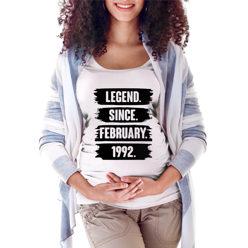 Legend Since February 1992 Maternity Scoop Neck T-shirt | Artistshot