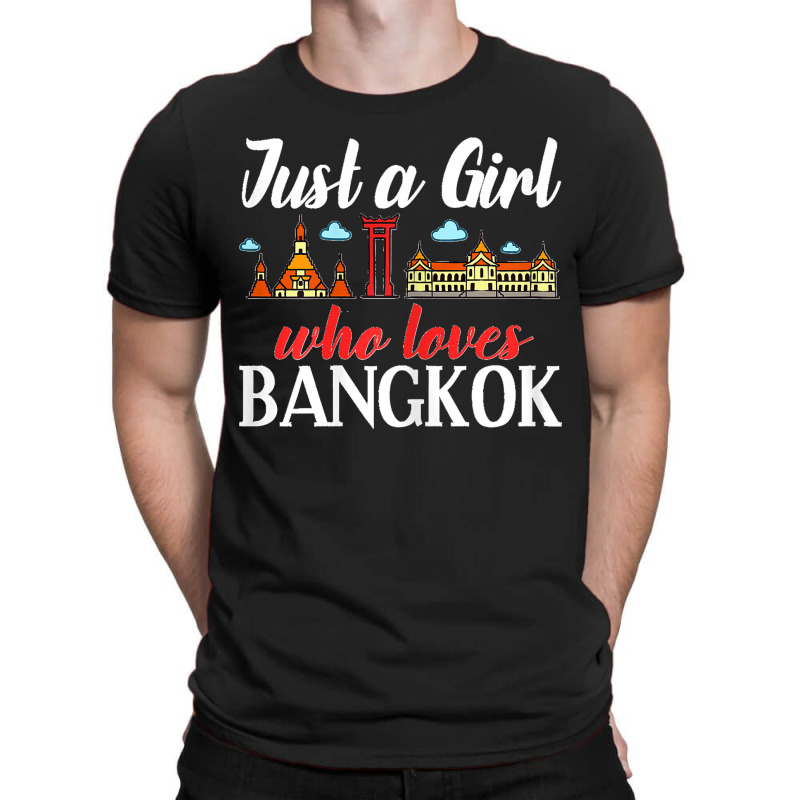 Bangkok Thailand City Trip Skyline Map T-Shirt by ROGERWILLIAMWARD | Artistshot