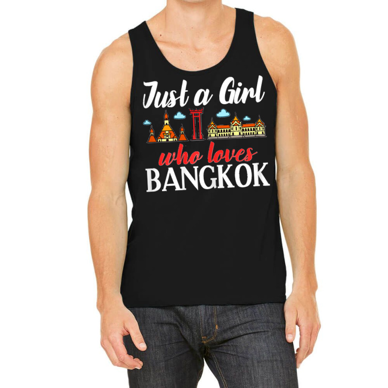 Bangkok Thailand City Trip Skyline Map Tank Top by ROGERWILLIAMWARD | Artistshot