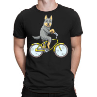 Australian Cattle Dog T  Shirt Australian Cattle Dog Dog With Bike T T-shirt | Artistshot