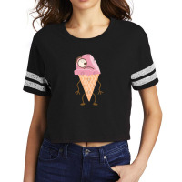 Strawberry Ice Cream Cone Gift Scorecard Crop Tee | Artistshot