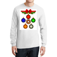 Christmas  Multi Coloured Ornaments Amp Baubles Long Sleeve Shirts | Artistshot