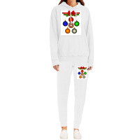 Christmas  Multi Coloured Ornaments Amp Baubles Hoodie & Jogger Set | Artistshot