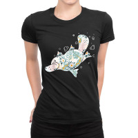 Platypus Floral Zookeeper Animal Lover Marine Biologist Ladies Fitted T-shirt | Artistshot