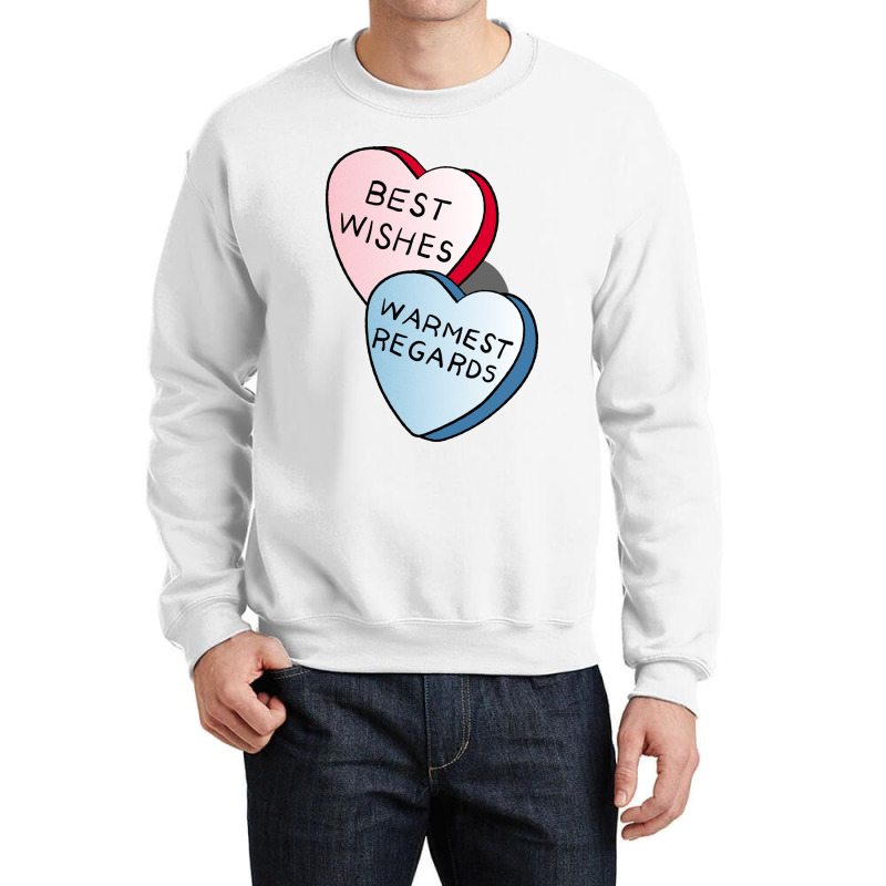 Best Wishes Warmest Regards On Candy. David Rose And Stevie Banter Awk Crewneck Sweatshirt | Artistshot