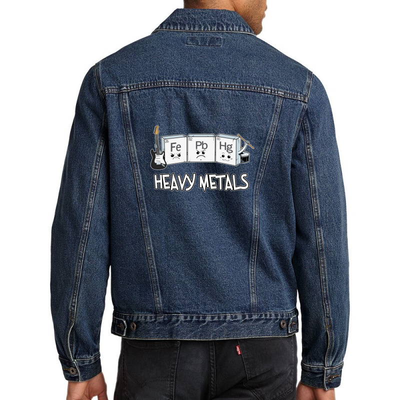 Funny Heavy Metal Elements Chemistry T Shirt Gift For Women Men Men Denim Jacket | Artistshot