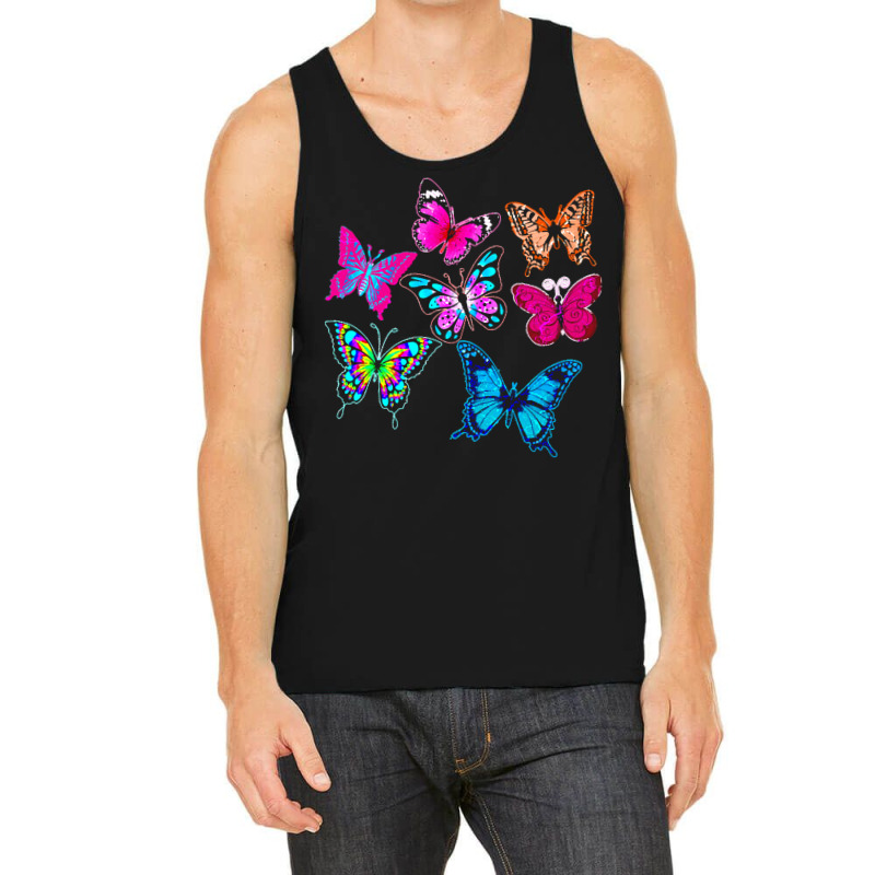 Butterflies T  Shirt Colorful Butterflies T  Shirt Tank Top | Artistshot