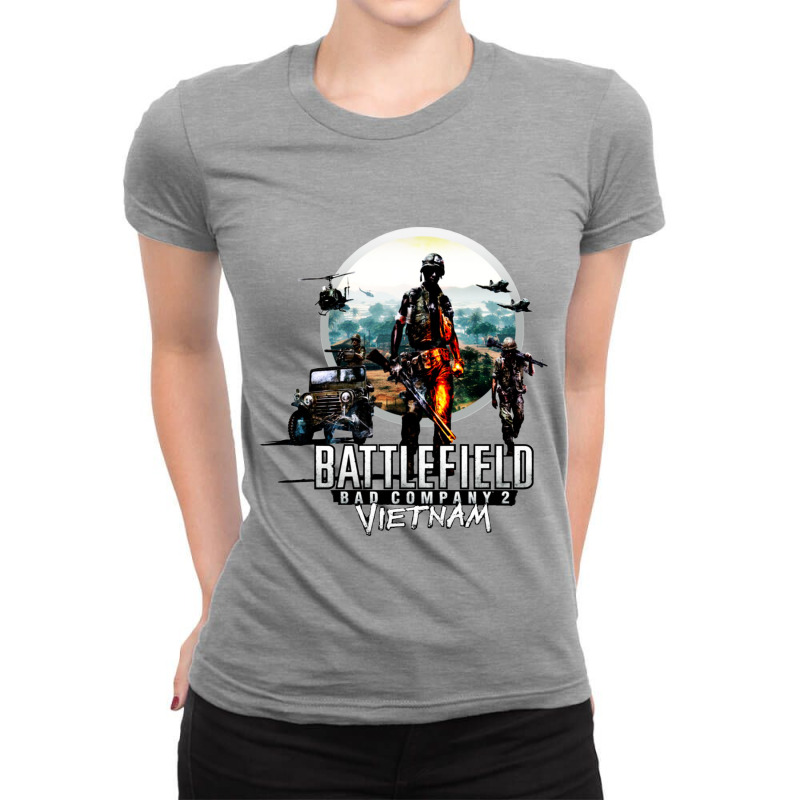 Game Off Battle Field Ladies Fitted T-Shirt by restu | Artistshot